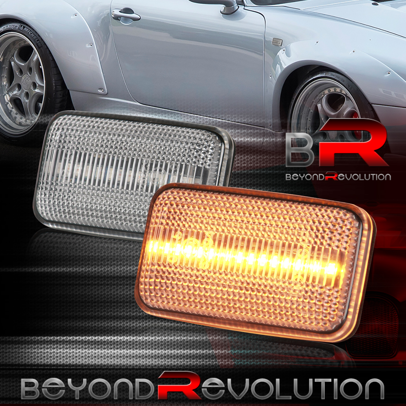 For 1988-1997 911 964 968 993 LED Fender Sidemarker Assembly